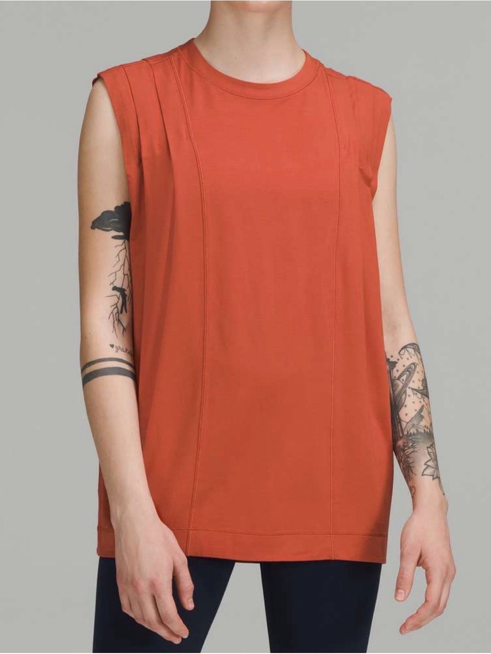 Lululemon Modal Pleated Shoulder Tank Top
Red Rock Size 10